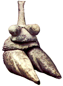Clay figurine 6cm.H.c 7000 BC. from Tepe Sarab village site in Iran