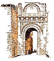 Drawing of an Etruscan Brick Arch