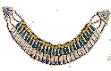 Egyptian polychrome frit necklace